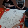 Prace patriotyczne uczniów klasy III b oraz IV a i b.